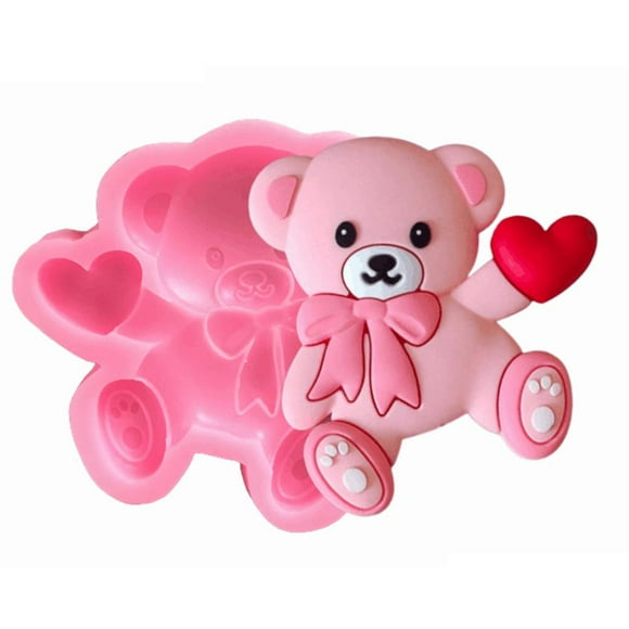 3D Lovely Bear Silicone Mould Chocolate Cake Decorating Baking Mold A4N7
