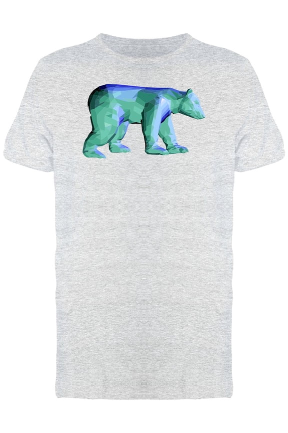 3D Low Poly Polar Bear T-Shirt Men -Image by Shutterstock, Male Medium