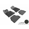 thumbnail image 1 of 3D MAXpider 2004-2010 Fits BMW 5 Series 1st Row 2nd Row Kagu Carbon Fiber Embossed Pattern Black Floor Mat L1BM05001509, 1 of 3