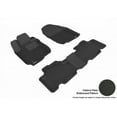 thumbnail image 1 of 3D MAXpider 2006-2012 Fits Toyota Rav4 Kagu 1st Row 2nd Row Black Carbon Fiber Embossed Pattern Floor Mat L1TY02301509, 1 of 3