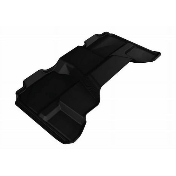 3D MAXpider 2007-2013 Fits Chevrolet Fits GMC Silverado Extended Cab Sierra Extended Cab 2nd Row Black Kagu Carbon Fiber Embossed Pattern Floor Mat L1CH05021509