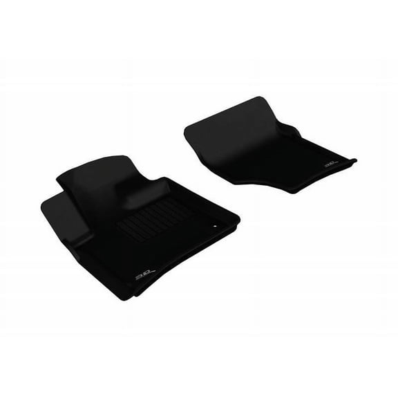 3D MAXpider 2007-2015 Fits Audi Q7 1st Row 7 Seat Black Kagu Carbon Fiber Embossed Pattern Floor Mat L1AD02611509