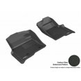 thumbnail image 1 of 3D MAXpider 2009-2014 Fits Ford F-150 Regular Supercab Supercrew Kagu 1st Row Black Carbon Fiber Embossed Pattern Floor Mat L1FR07211509, 1 of 3