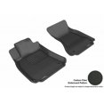 thumbnail image 1 of 3D MAXpider 2009-2016 Fits Audi A4 S4 RS4 A5 S5 2017 A5 S5 Coupe Models Kagu 1st Row Black Carbon Fiber Embossed Pattern Floor Mat L1AD02711509, 1 of 3