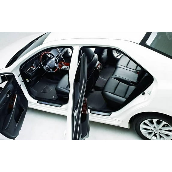 3D MAXpider 2010-2012 Fits Lexus Rx350 450H Kagu 1st Row 2nd Row Black Carbon Fiber Embossed Pattern Floor Mat L1LX04101509