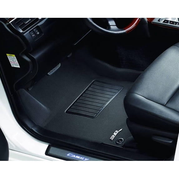 3D MAXpider 2011-2014 Fits Ford Explorer Kagu 1st Row Black Carbon Fiber Embossed Pattern Floor Mat L1FR03611509