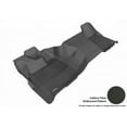 thumbnail image 1 of 3D MAXpider 2011-2016 Fits Ford F-250 F-350 F-450 Super Duty Regular Cab Kagu 1st Row Black Carbon Fiber Embossed Pattern Floor Mat L1FR06611509, 1 of 3