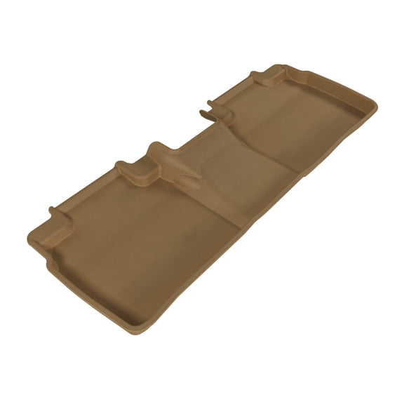 3D MAXpider 2012-2017 Toyota Camry/Camry Hybrid Second Row All Weather Floor Liner in Tan with Carbon Fiber Look
