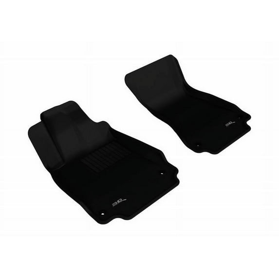 3D MAXpider 2012-2018 Fits Audi A6 A7 S6 S7 Rs7 V6 1st Row Black Kagu Carbon Fiber Embossed Pattern Floor Mat L1AD02211509