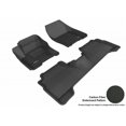 thumbnail image 1 of 3D MAXpider 2013-2018 Fits Ford C-Max 2013-2014 Escape 1st Row 2nd Row Kagu Carbon Fiber Embossed Pattern Black Floor Mat L1FR05601509, 1 of 3