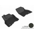 thumbnail image 1 of 3D MAXpider 2013-2019 Fits Nissan Leaf Kagu 1st Row Black Carbon Fiber Embossed Pattern Floor Mat L1NS09311509, 1 of 3