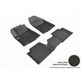 thumbnail image 1 of 3D MAXpider 2014-2015 Fits Jeep Cherokee 1st Row 2nd Row Kagu Carbon Fiber Embossed Pattern Black Floor Mat L1JP01001509, 1 of 3