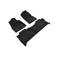 thumbnail image 1 of 3D MAXpider 2014-2021 Fits Toyota Tundra Crewmax 1st Row 2nd Row Elegant Woven Nylon Black Floor Mat L1TY15304709, 1 of 3