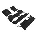 thumbnail image 1 of 3D MAXpider 2015-2020 Fits Chevrolet Tahoe With Bench 2Nd Row Elegant Woven Nylon Black 1st 2nd 3rd Row Floor Mat L1CH06204709, 1 of 3