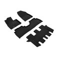 thumbnail image 1 of 3D MAXpider 2016-2020 Fits Kia Sorento 7-Seat Elegant Woven Nylon Black 1st 2nd 3rd Row Floor Mat L1KA03004709, 1 of 3