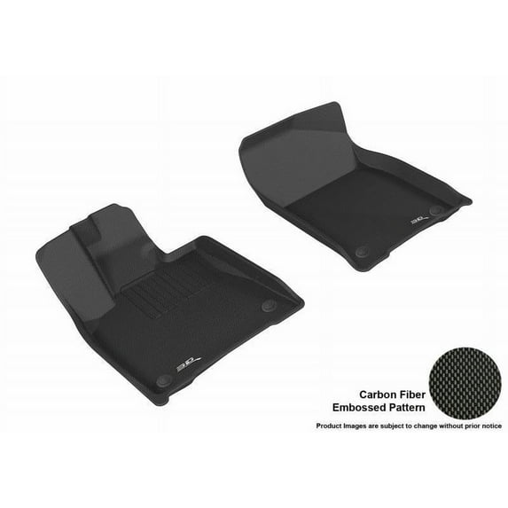 3D MAXpider 2016-2022 Fits Lexus Rx Hybird Rx350 450H Kagu 1st Row Black Carbon Fiber Embossed Pattern Floor Mat L1LX05511509