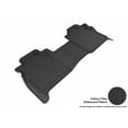 thumbnail image 1 of 3D MAXpider 2016-2024 Fits Nissan Titan Crew Cab Kagu 2nd Row Black Carbon Fiber Embossed Pattern Floor Mat L1NS08521509, 1 of 3