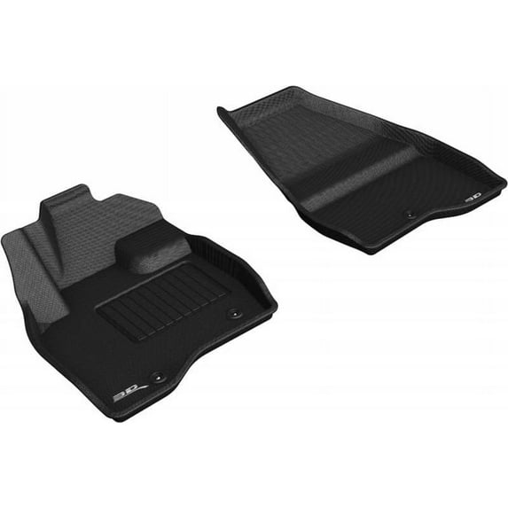 3D MAXpider 2017-2019 Fits Ford Explorer Single Post On Passenger'S Side 1st Row Black Kagu Carbon Fiber Embossed Pattern Floor Mat L1FR11111509