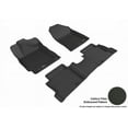thumbnail image 1 of 3D MAXpider 2017-2020 Fits Hyundai Elantra 1st Row 2nd Row Kagu Carbon Fiber Embossed Pattern Black Floor Mat L1HY07101509, 1 of 1