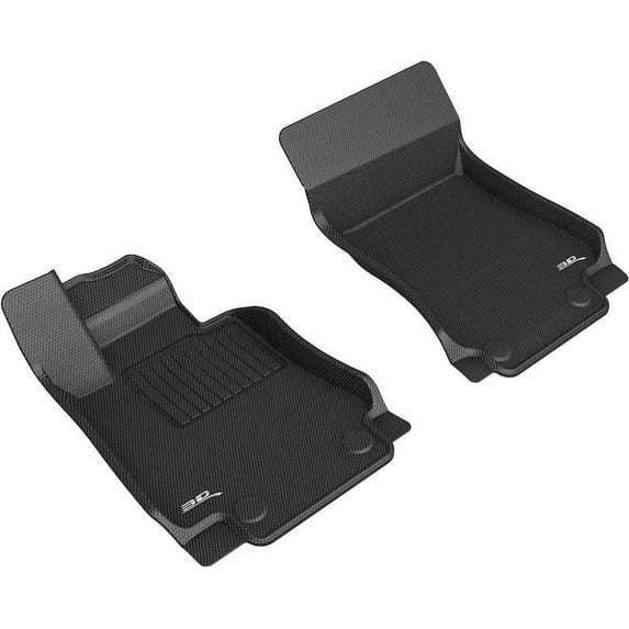 3D MAXpider 2017-2024 Fits Alfa Romeo Giulia Giulia Quadrifoglio Rwd Kagu Black 1st Row Carbon Fiber Embossed Pattern Floor Mat L1AR00111509