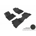thumbnail image 1 of 3D MAXpider 2017-2024 Fits Mazda Cx-5 Kagu 1st Row 2nd Row Black Carbon Fiber Embossed Pattern Floor Mat L1MZ05801509, 1 of 3