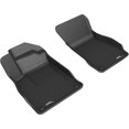 thumbnail image 1 of 3D MAXpider 2019-2024 Fits Audi A6 A6 Allroad RS6 A7 S7 RS7 Kagu 1st Row Black Carbon Fiber Embossed Pattern Floor Mat L1AD05411509, 1 of 3