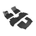 thumbnail image 1 of 3D MAXpider 2019-2024 Fits BMW X7 G07 7-Passenger Kagu Black 1st Row 2nd Row 3rd Row Carbon Fiber Embossed Pattern Floor Mat L1Bm10901509, 1 of 3