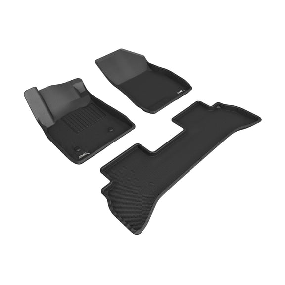 3D MAXpider 2020-2023 Fits Buick Encore Gx Fwd Kagu Black 1st Row 2nd Row Carbon Fiber Embossed Pattern Floor Mat L1Bc04301509