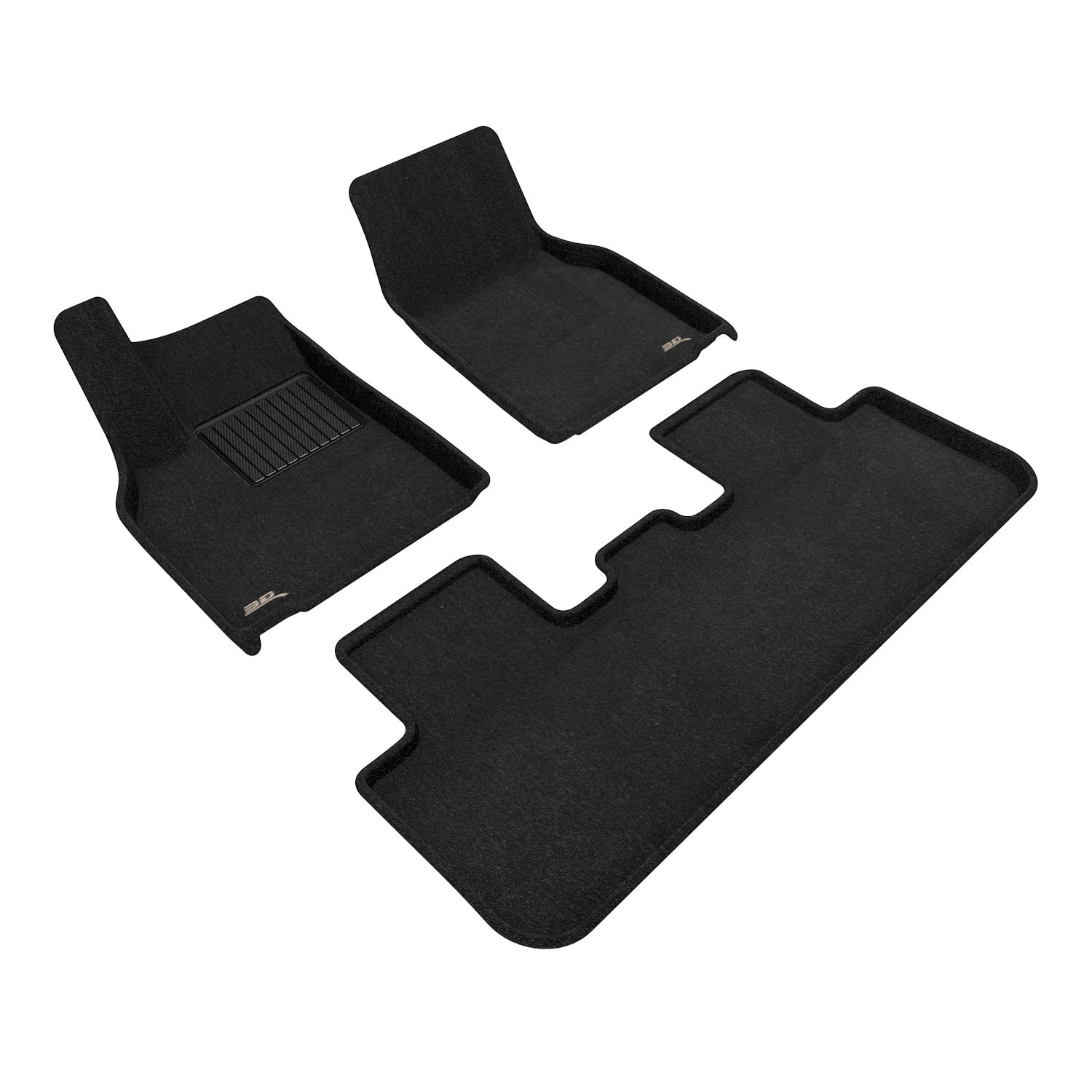 3D MAXpider Custom Fit Elegant Floor Mat (Black) Compatible with Tesla Model Y Juniper 2026 - Full Set