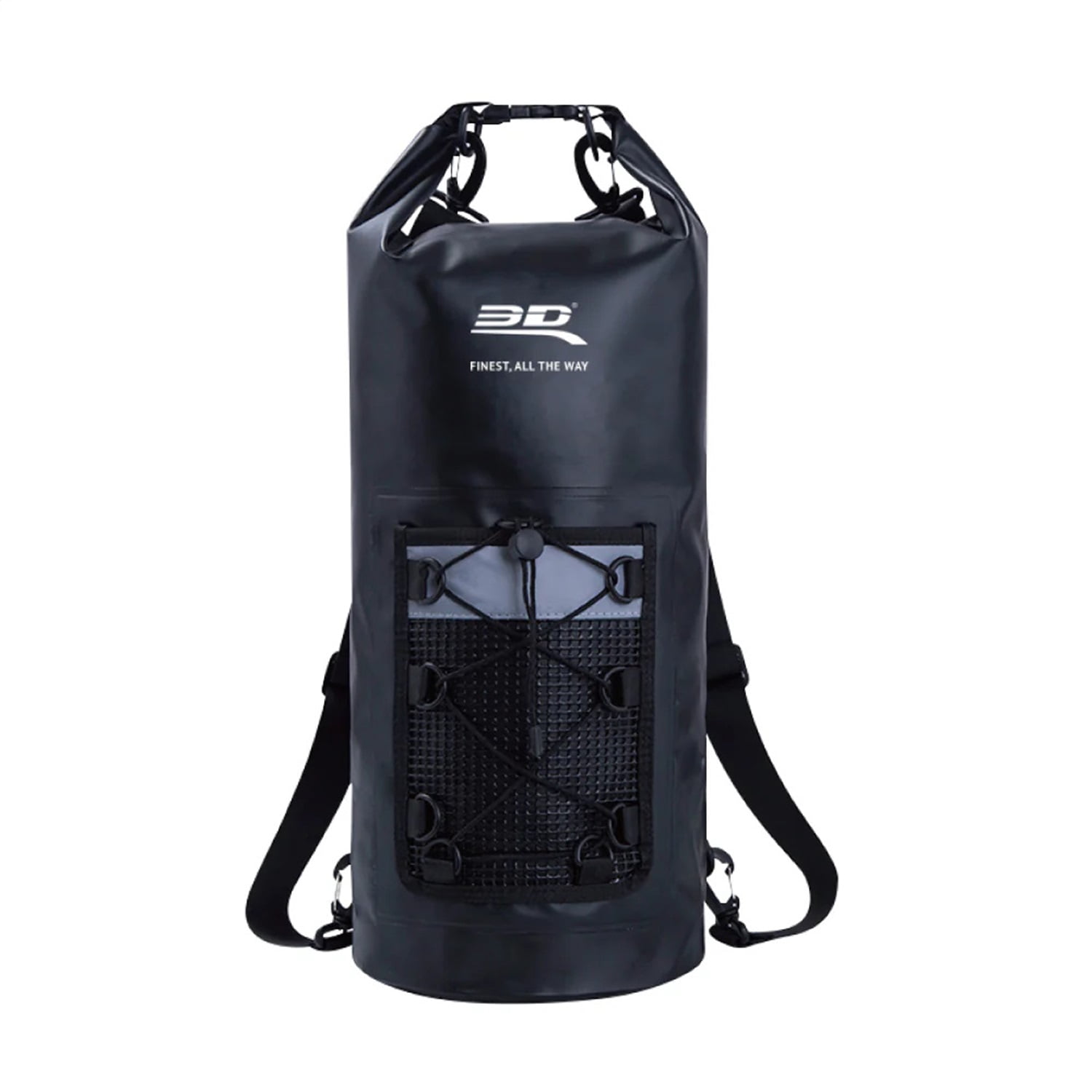 3D ROLL-TOP DRY BAG BACKPACK BLACK