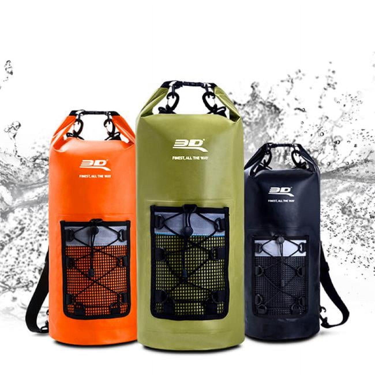 3D MAXpider 6117-21-10L 10 Liter Roll-Top Dry Bag Backpack, Orange