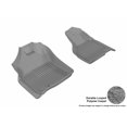 thumbnail image 1 of 3D MAXpider All-Weather Custom Fit Floor Liners for Dodge/RAM Trucks 1500 Regular/Quad Cab 2009-2012 / 2500/3500 Regular Cab 2010-2012, CLASSIC Series (1st Row W/ Eyelets, Gray), 1 of 3