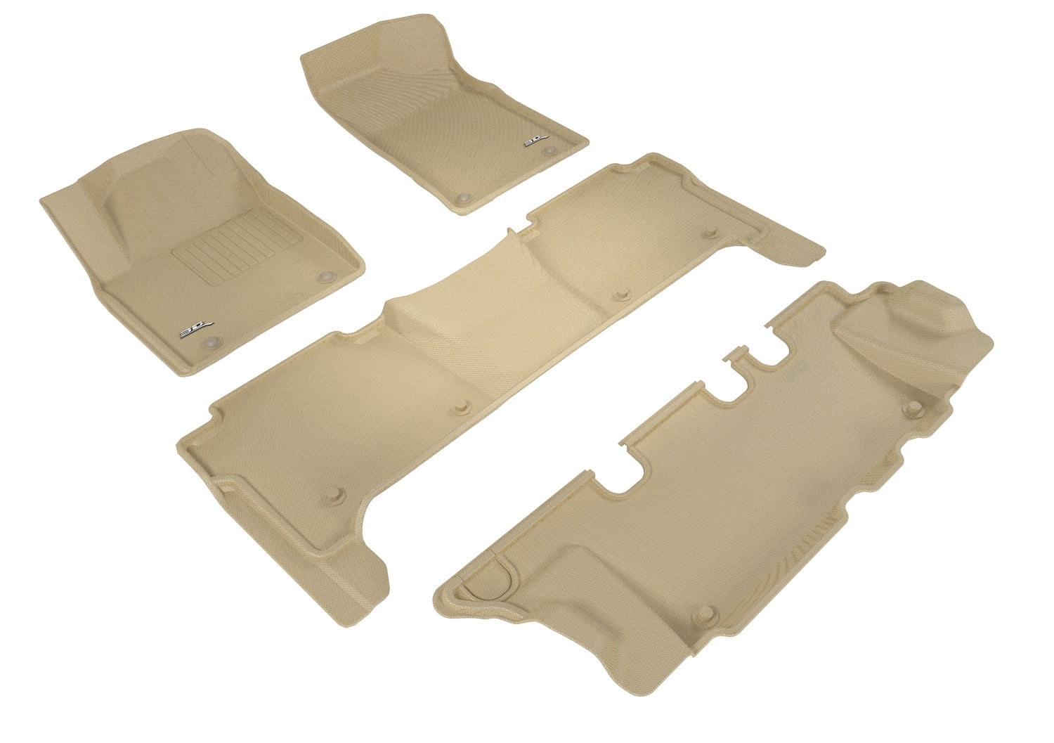 3D MAXpider AllWeather Custom Fit Floor Liners for Nissan Armada (W