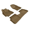 thumbnail image 1 of 3D MAXpider All-Weather Custom Fit Floor Liners for Pontiac Vibe 2009-2010 / Toyota Corolla/Matrix 2009-2013, KAGU Series (Complete Set) 1st & 2nd Row, Tan, 1 of 4