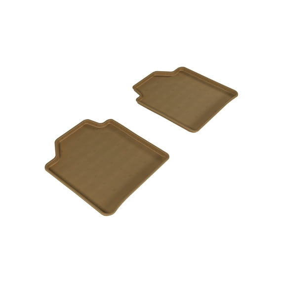 3D MAXpider All-Weather Custom Fit Floor Liners for BMW 3-Series GT (F34) RWD 2013-2019, KAGU Series (2nd Row, Tan)