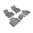 thumbnail image 1 of "3D MAXpider All-Weather Custom Fit Floor Liners for BMW 6 Series GT (G32) RWD 2018-2019, KAGU Series (Complete Set) 1st & 2nd Row, Gray", 1 of 4