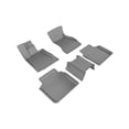 thumbnail image 1 of 3D MAXpider All-Weather Custom Fit Floor Liners for BMW 7-Series Li (G12) RWD 2016-2022, KAGU Series (Complete Set) 1st & 2nd Row, Gray, 1 of 4