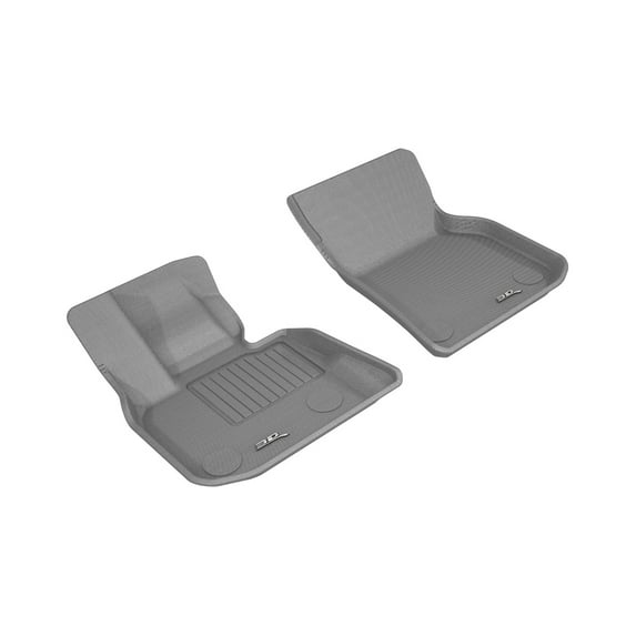 "3D MAXpider All-Weather Custom Fit Floor Liners for BMW X3 (G01) 2018-2022 / X4 (G02) 2019-2022, KAGU Series (1st Row, Gray)"