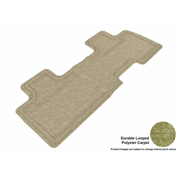 3D MAXpider All-Weather Custom Fit Floor Liners for Ford Edge 2007-2014, CLASSIC Series (2nd Row, Tan)