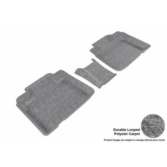 "3D MAXpider All-Weather Custom Fit Floor Liners for Ford Edge 2015-2022, CLASSIC Series (2nd Row, Gray)"