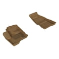 thumbnail image 1 of 3D MAXpider All-Weather Custom Fit Floor Liners for Ford Flex 2009-2019, KAGU Series (1st Row, Tan), 1 of 4