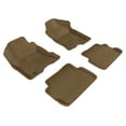 thumbnail image 1 of 3D MAXpider All-Weather Custom Fit Floor Liners for Ford Focus Sedan 2008-2011, KAGU Series (Complete Set) 1st & 2nd Row W/ Eyelets, Tan, 1 of 4