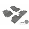 thumbnail image 1 of "3D MAXpider All-Weather Custom Fit Floor Liners for Mazda 3 (All) 2010-2013, KAGU Series (Complete Set) 1st & 2nd Row, Gray", 1 of 4