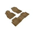 thumbnail image 1 of 3D MAXpider All-Weather Custom Fit Floor Liners for Mitsubishi Outlander Sport 2011-2022, KAGU Series (Complete Set) 1st & 2nd Row, Tan, 1 of 4