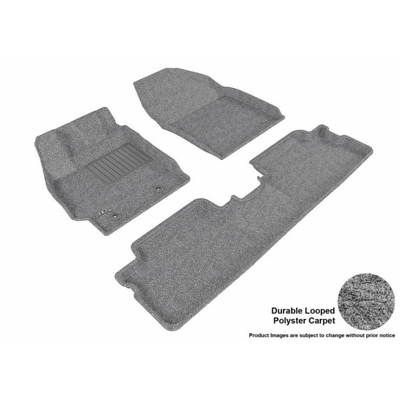 3D MAXpider All-Weather Custom Fit Floor Liners for Scion xB 2013-2015, CLASSIC Series (Complete Set) 1st & 2nd Row, Gray