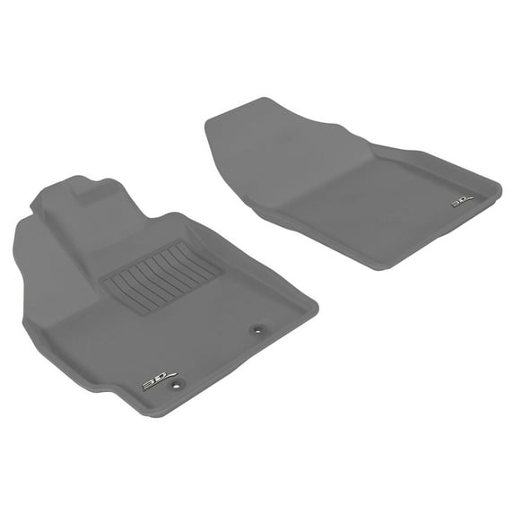 3D MAXpider All-Weather Custom Fit Floor Liners for Toyota Prius 2010-2011, KAGU Series (1st Row, Gray)