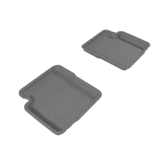 3D MAXpider All-Weather Floor Liners for FIAT 500 2012-2019, KAGU Series (2nd Row, Gray)