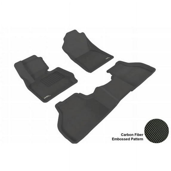 3D MAXpider BMW X3 (F25) 2011-2014 KAGU BLACK R1 R2 Floor Mat