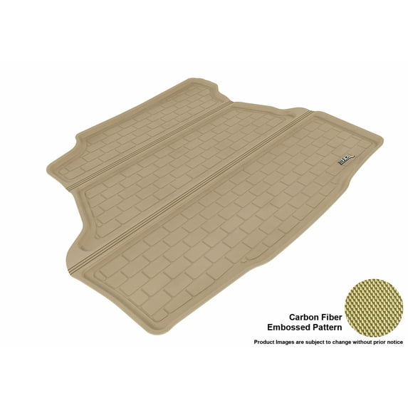 3D MAXpider 2013-2017 Buick Encore All Weather Cargo Liner in Tan with Carbon Fiber Look
