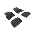 thumbnail image 1 of 3D MAXpider Custom Fit KAGU Floor Mat (BLACK) Compatible with NISSAN LEAF 2013-2019 - Full Set, 1 of 6